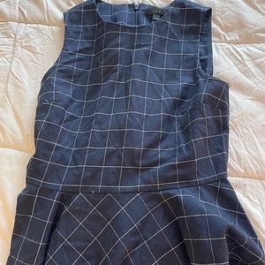 J Crew Dark Blue Size 6 Peplum Top